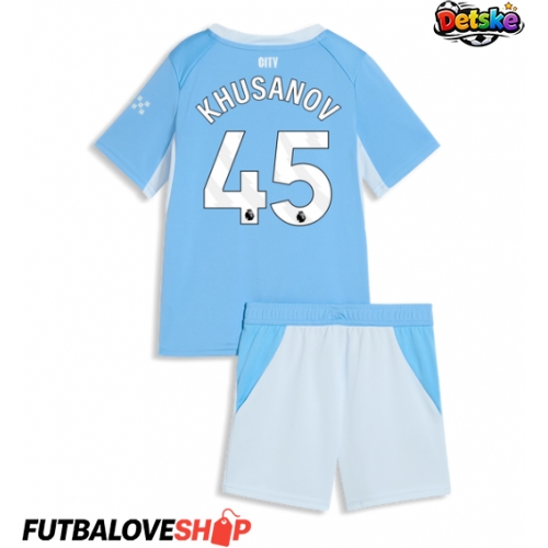 Dres Manchester City Abdukodir Khusanov #45 Domáci pre deti 2026-27 Krátky Rukáv (+ trenírky)